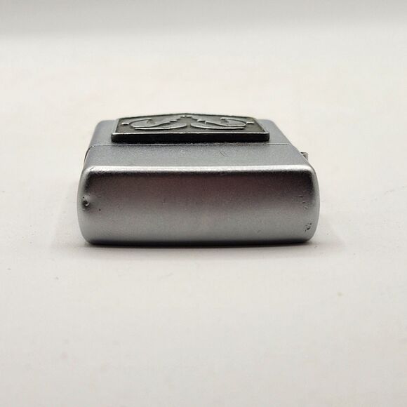 Zippo Dodge Ram Emblem Lighter 2002 Code A 02 Silver Tone Flip Tone Made in USA - Picture 6 of 16